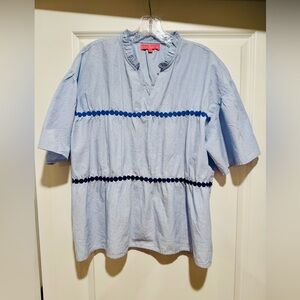 Simply Southern Light Blue Top‎